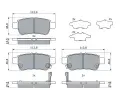 BOSCH Sada brzdovch destiek BO 0986494964, 0 986 494 964