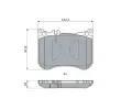 BOSCH Sada brzdovch destiek BO 0986494968, 0 986 494 968