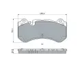 BOSCH Sada brzdovch destiek BO 0986494970, 0 986 494 970
