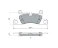 BOSCH Sada brzdovch destiek BO 0986494977, 0 986 494 977