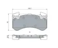 BOSCH Sada brzdovch destiek BO 0986494991, 0 986 494 991