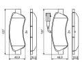 BOSCH Sada brzdovch destiek BO 0986494994, 0 986 494 994