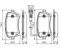 BOSCH Sada brzdovch destiek BO 0986495094, 0 986 495 094