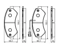 BOSCH Sada brzdovch destiek BO 0986495095, 0 986 495 095