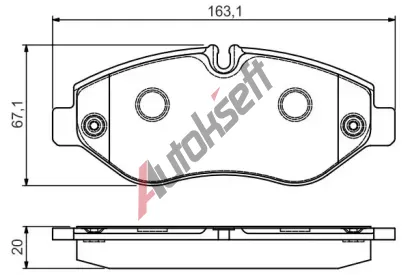 BOSCH Sada brzdovch destiek BO 0986495113, 0 986 495 113