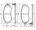 Sada brzdovch destiek BOSCH ‐ BO 0986495125