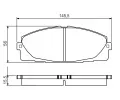 Sada brzdovch destiek BOSCH ‐ BO 0986495152