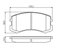 Sada brzdovch destiek BOSCH ‐ BO 0986495158