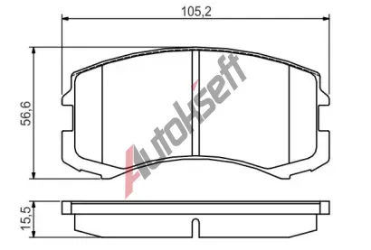 BOSCH Sada brzdovch destiek BO 0986495158, 0 986 495 158
