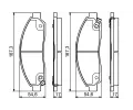 BOSCH Sada brzdovch destiek ‐ BO 0986495159