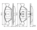 BOSCH Sada brzdovch destiek ‐ BO 0986495162