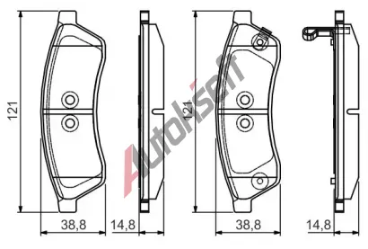 BOSCH Sada brzdov�ch desti�ek BO 0986495168, 0 986 495 168