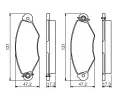 BOSCH Sada brzdovch destiek BO 0986495235, 0 986 495 235