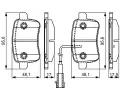 BOSCH Sada brzdovch destiek BO 0986495305, 0 986 495 305