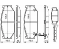 BOSCH Sada brzdovch destiek ‐ BO 0986495308