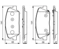 BOSCH Sada brzdovch destiek BO 0986495337, 0 986 495 337