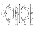 BOSCH Sada brzdovch destiek BO 0986495346, 0 986 495 346