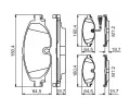 BOSCH Sada brzdovch destiek BO 0986495347, 0 986 495 347