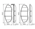 BOSCH Sada brzdovch destiek ‐ BO 0986495353