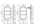 BOSCH Sada brzdovch destiek BO 0986495358, 0 986 495 358