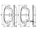 BOSCH Sada brzdovch destiek BO 0986495392, 0 986 495 392