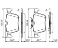 BOSCH Sada brzdovch destiek BO 0986495394, 0 986 495 394
