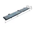 BOSCH Filtr vzduchu v interiru + BO 0986628508, 0 986 628 508