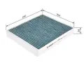 BOSCH Filtr vzduchu v interiru + BO 0986628512, 0 986 628 512