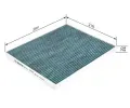 BOSCH Filtr vzduchu v interiru + BO 0986628514, 0 986 628 514