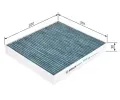 BOSCH Filtr vzduchu v interiru + BO 0986628519, 0 986 628 519
