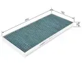 BOSCH Filtr vzduchu v interiru + BO 0986628520, 0 986 628 520