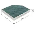 BOSCH Filtr vzduchu v interiru + BO 0986628522, 0 986 628 522