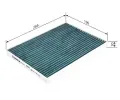BOSCH Filtr vzduchu v interiru + BO 0986628524, 0 986 628 524