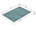 BOSCH Filtr vzduchu v interiru + BO 0986628526, 0 986 628 526