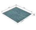 BOSCH Filtr vzduchu v interiru + BO 0986628529, 0 986 628 529