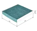 BOSCH Filtr vzduchu v interiru + BO 0986628531, 0 986 628 531