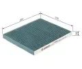 BOSCH Filtr vzduchu v interiru + BO 0986628541, 0 986 628 541