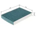 BOSCH Filtr vzduchu v interiru + BO 0986628546, 0 986 628 546
