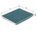 BOSCH Filtr vzduchu v interiru + BO 0986628554, 0 986 628 554