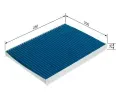 BOSCH Filtr vzduchu v interiru FILTER+pro BO 0986628563, 0 986 628 563