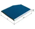 BOSCH Filtr vzduchu v interiru FILTER+pro BO 0986628570, 0 986 628 570