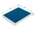 BOSCH Filtr vzduchu v interiru FILTER+pro BO 0986628573, 0 986 628 573