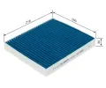 BOSCH Filtr vzduchu v interiru FILTER+pro BO 0986628574, 0 986 628 574