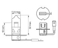 BOSCH rovka H3 12V 55W PK22s BO 1987301006, 1 987 301 006