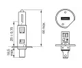 BOSCH rovka H1 12V 55W P14,5s BO 1987301011, 1 987 301 011