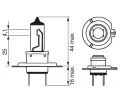 BOSCH rovka H7 12V 55W PX26d BO 1987301012, 1 987 301 012