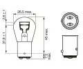 BOSCH rovka P21/4W 12V 21/4W BAZ15d BO 1987301015, 1 987 301 015