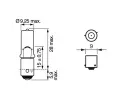 BOSCH rovka H6W 12V 6W BAX9s BO 1987301035, 1 987 301 035