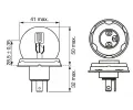 BOSCH rovka R2 12V 45/40W P45t BO 1987302023, 1 987 302 023