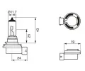 BOSCH rovka H11 12V 55W PGJ19-2 BO 1987302084, 1 987 302 084